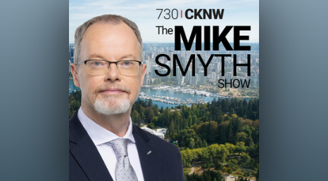Logo for the Mike Smyth Show, CKNW 730 Radio
